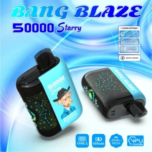 Bang Blaze 50000 Puffs Starry jednorazni e-cigareta, detalji dizajna uređaja