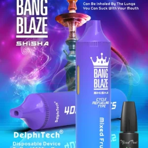 Bang Blaze Shisha 40K Puffs jednorazni e-cigareta, detalji dizajna uređaja