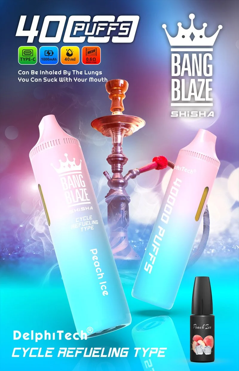 Bang Blaze Shisha 40K Puffs serija jednoraznih vapova, idealan za druženje i odmor