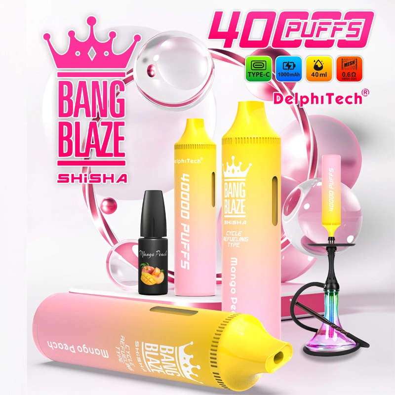 Bang Blaze Shisha 40K Puffs jednorazni vape uređaj, shisha stil e-cigareta, serija Bang Blaze Shisha