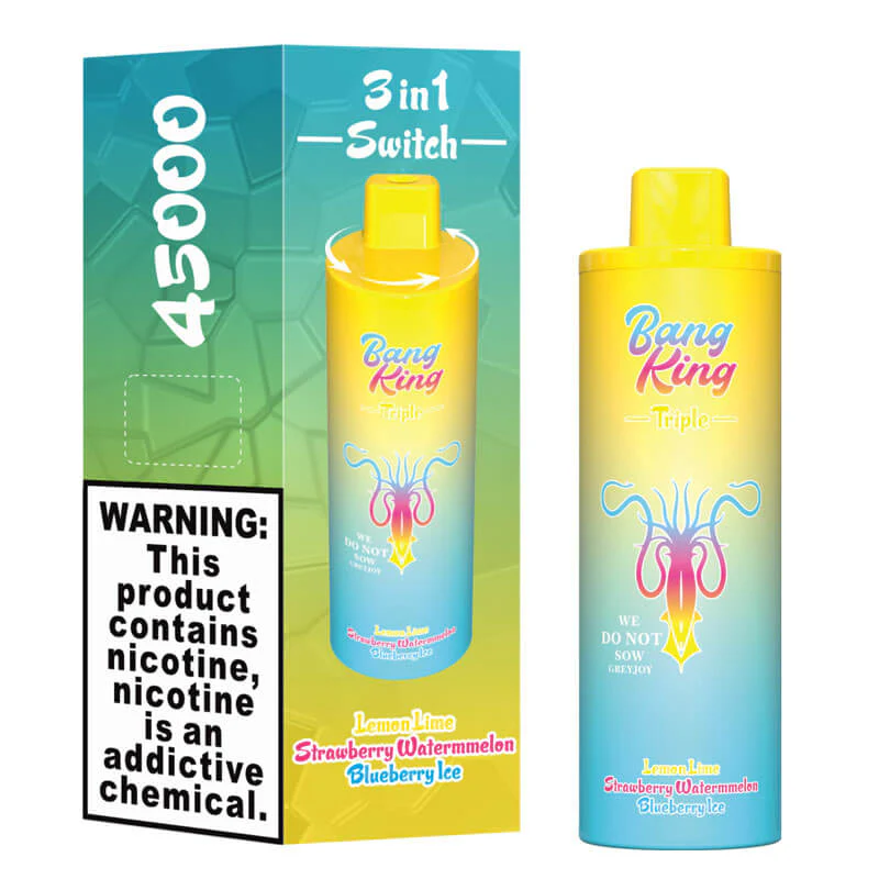 Bang King Triple 45000 Puffs jednorazni vape, tri premium okusa za raznolik iskustvo