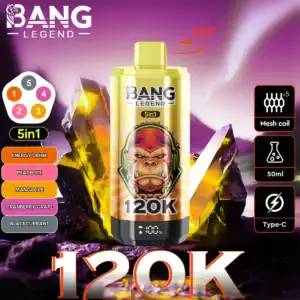 Bang Legend 120K Puffs jednorazni vape, premium okusi za dugotrajno iskustvo