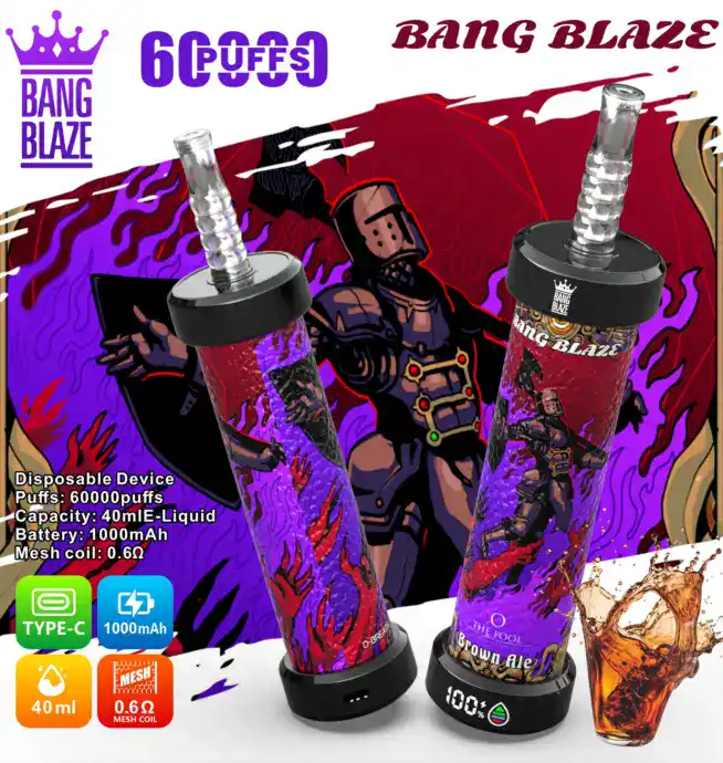 Bang Blaze 60000 Puffs serija jednoraznih e-cigareta, idealan za konačne korisnike